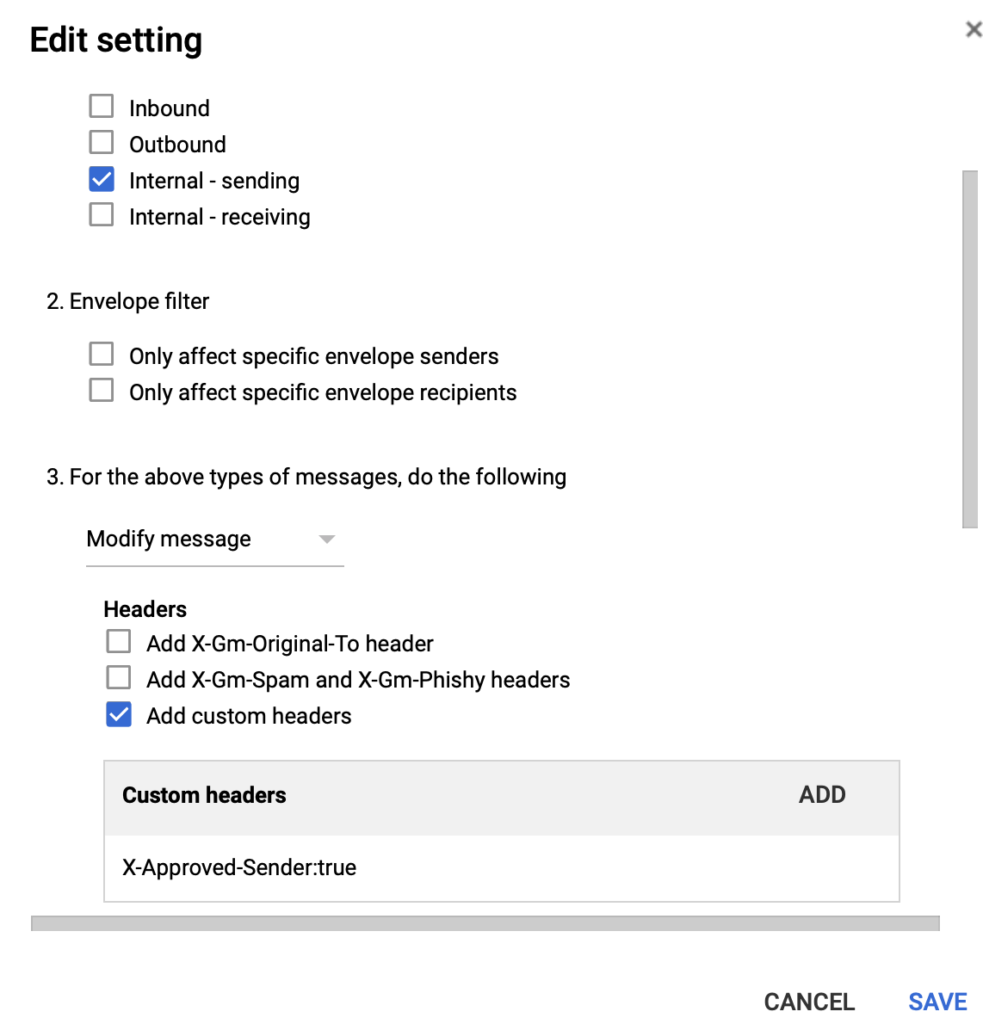 Routing Rule Details